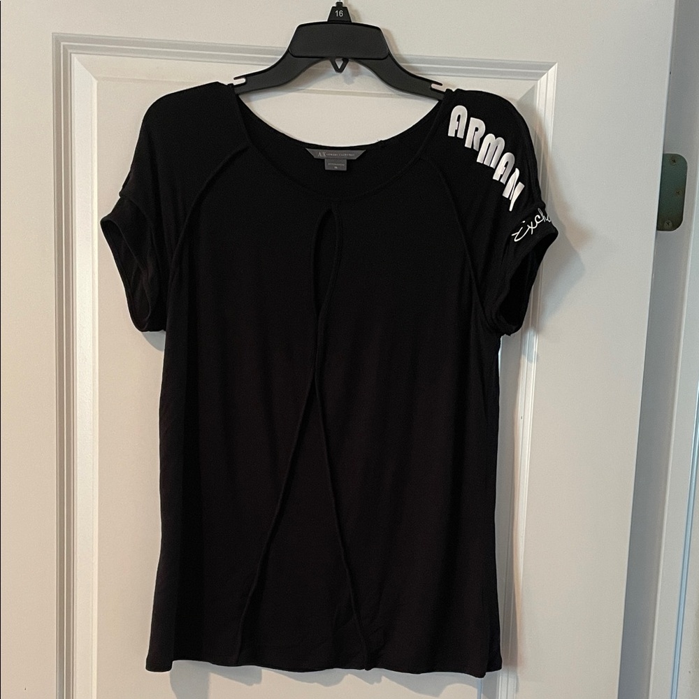 Giorgio Armani Exchanged Black Short Sleeve Tee